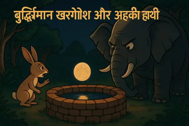 buddhiman kharagosh aur ahankari hathi, panchatantra stories in hindi, पंचतंत्र की कहानियाँ हिंदी में,